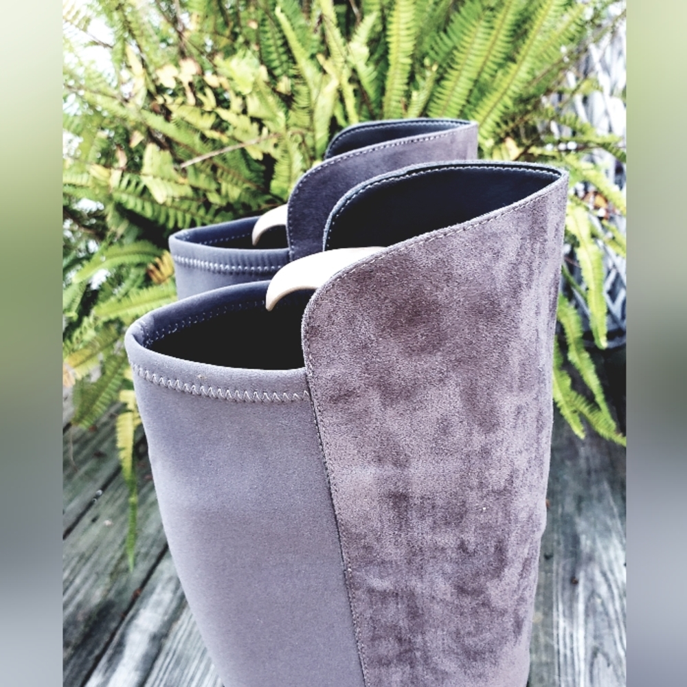 Marc Fisher Gray Heeled Boots - Picture 8 of 11